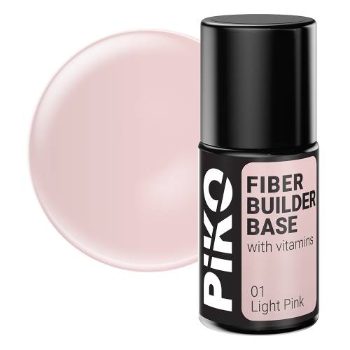 Fiber builder base cu Vitamine - Piko - 7 ml - Light Pink