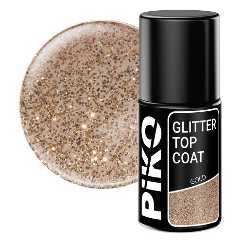 Top coat Piko - Glitter Top - 7 ml - Gold