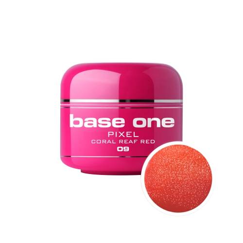 Gel UV color Base One - 5 g - Pixel - coral reaf red 09