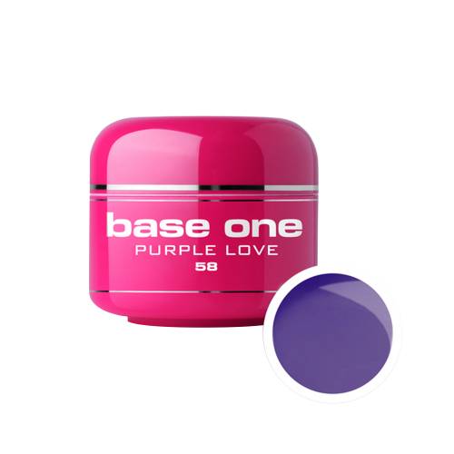 Gel UV color Base One - 5 g - purple love 58