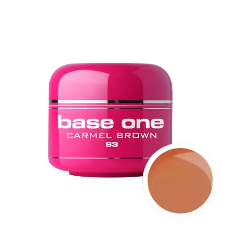 Gel UV color Base One - carmel brown 63 - 5 g