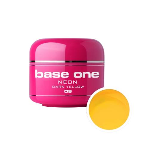 Gel UV color Base One - Neon - dark yellow 09 - 5 g