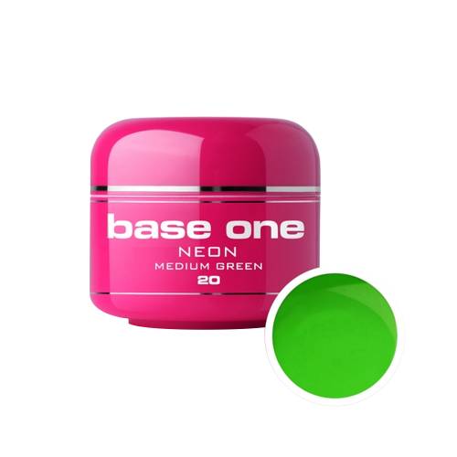 Gel UV color Base One - Neon - medium green 20 - 5 g