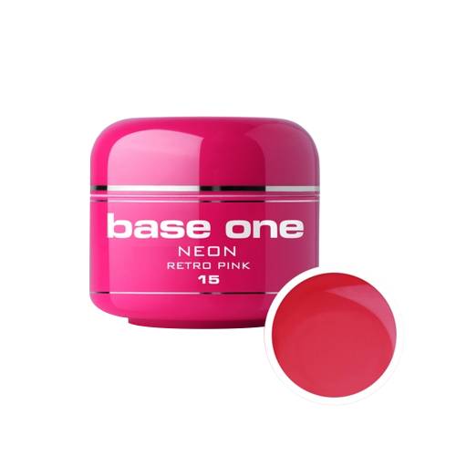 Gel UV color Base One - Neon - retro pink 15 - 5 g