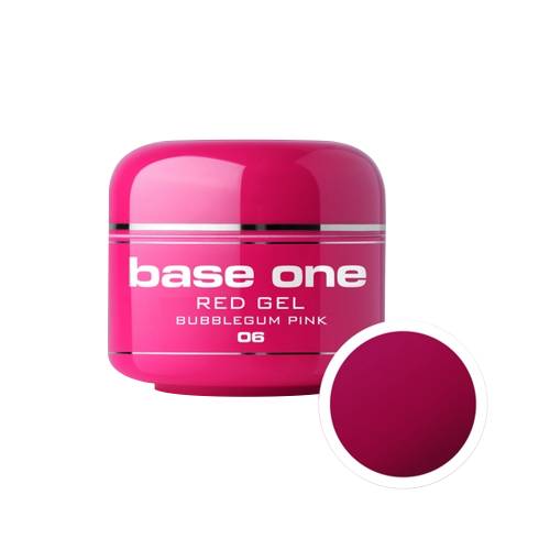 Gel UV color Base One - Red - bubblegum pink 06 - 5 g