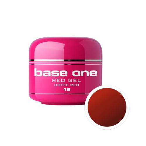 Gel UV color Base One - Red - coffee red 16 - 5 g