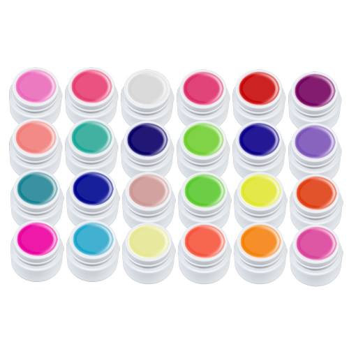 Set gel color Miley - Neon Series - 24 buc x 5 ml - m2401