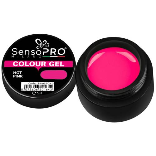Gel UV Colorat Hot Pink 5ml - SensoPRO Milano