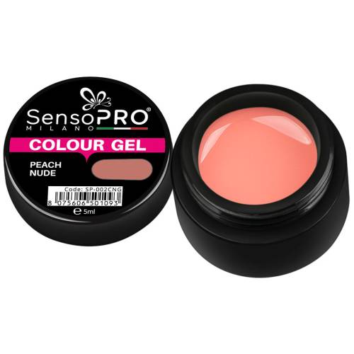 Gel UV Colorat Peach Nude 5ml - SensoPRO Milano