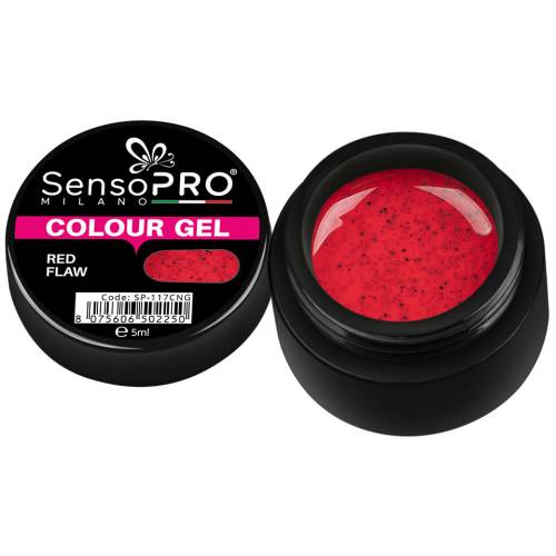 Gel UV Colorat Red Flaw 5ml - SensoPRO Milano