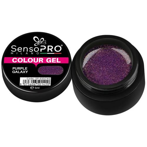 Gel UV Colorat Purple Galaxy 5ml - SensoPRO Milano