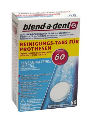 Blend a dent pastile pentru dezinfectat proteza dentara cutie 60 bucati
