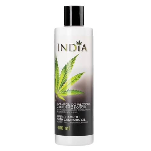India hair shampoo with cannabis oil sampon cu ulei de canepa