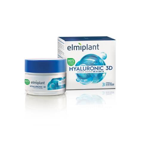 Elmiplant hyaluronic 3d crema antirid de zi