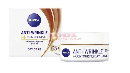 Nivea anti-wrinkle + contouring crema anti rid de zi 65+
