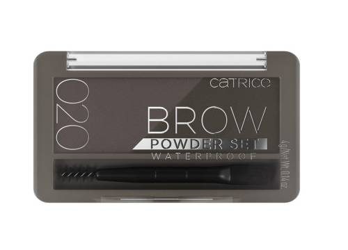 Catrice brow powder waterproof set stilizare sprancene ash brown 020