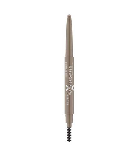 Catrice fill & fix waxy brow pen waterproof creion de sprancene cerat rezistent la apa medium brown 020
