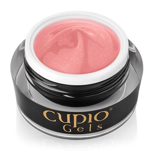 Gel pentru tehnica fara pilire - Make-Up Fiber Shimmer Caramel 30 ml