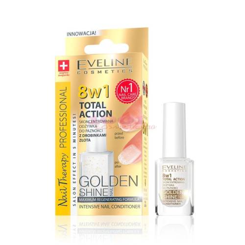 Eveline cosmetics 8 in 1 total action tratament 8 in 1 golden shine