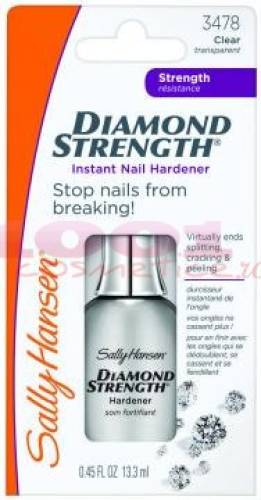Sally hansen diamond strength instant nail hardener intaritor unghii