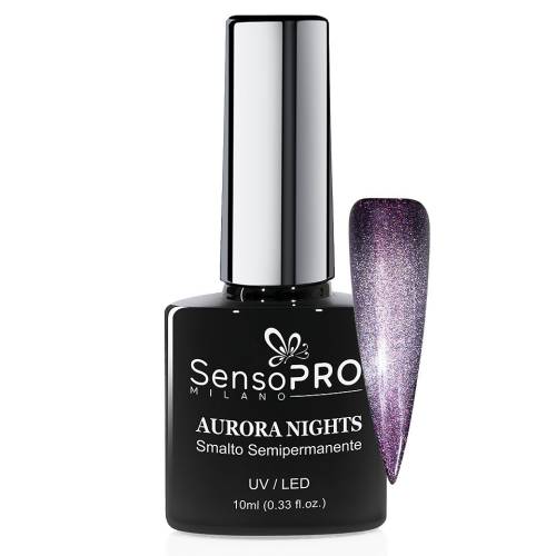 Oja Semipermanenta Aurora Nights SensoPRO Milano 10ml - Forzen Sapphire 09