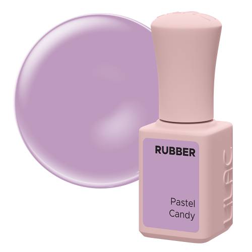 Oja semipermanenta Lilac Rubber Pastel Candy 6 g