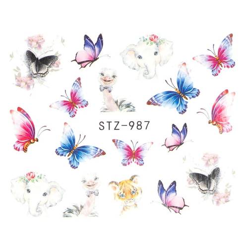 Tatuaj Unghii LUXORISE Butterfly Bliss - STZ-987