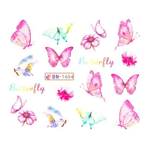 Tatuaj unghii LUXORISE - Butterfly BN-1654