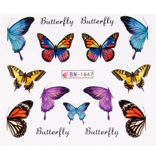 Tatuaj Unghii LUXORISE Butterfly Sky - BN-1647