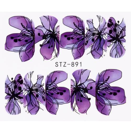 Tatuaj Unghii LUXORISE Flower Art Twist - STZ-891