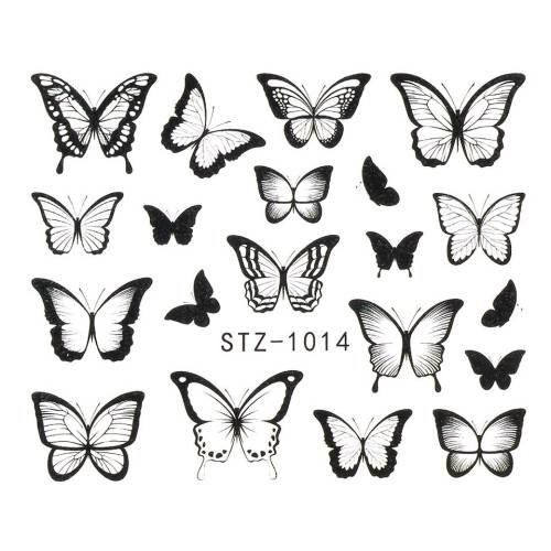 Tatuaj Unghii LUXORISE Simple Butterfly Song - STZ-1014