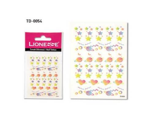 Abtibilduri decorative pentru unghii TD-0054 Lionesse
