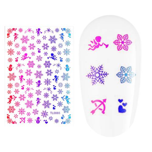Sticker nail art Lila Rossa - pentru Craciun - Revelion si iarna - 145 x 91 cm - tl0065