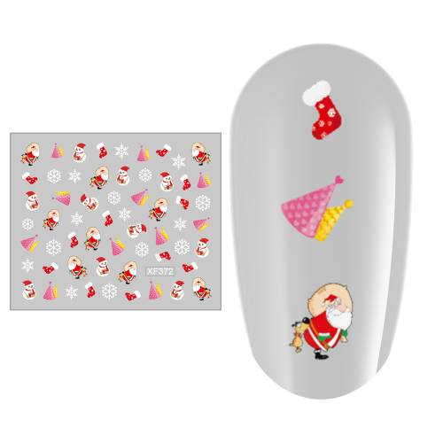 Sticker nail art Lila Rossa - pentru Craciun - Revelion si iarna - 72 x 105 cm - xf372