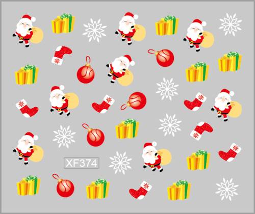Sticker nail art Lila Rossa - pentru Craciun - Revelion si iarna - 72 x 105 cm - xf374