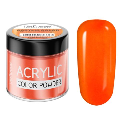 Pudra acrilica color - Lila Rossa - Fluorescent Orange - 7 g